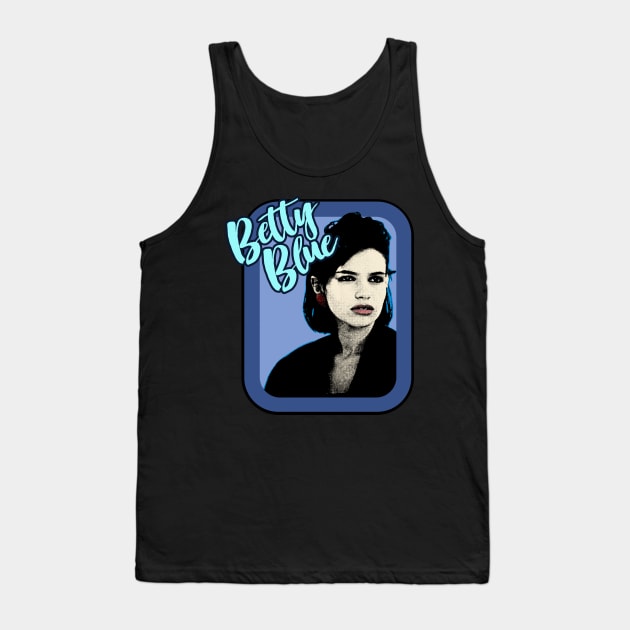 Beatrice Dalle Betty Blue Retro Tribute Tank Top by DankFutura